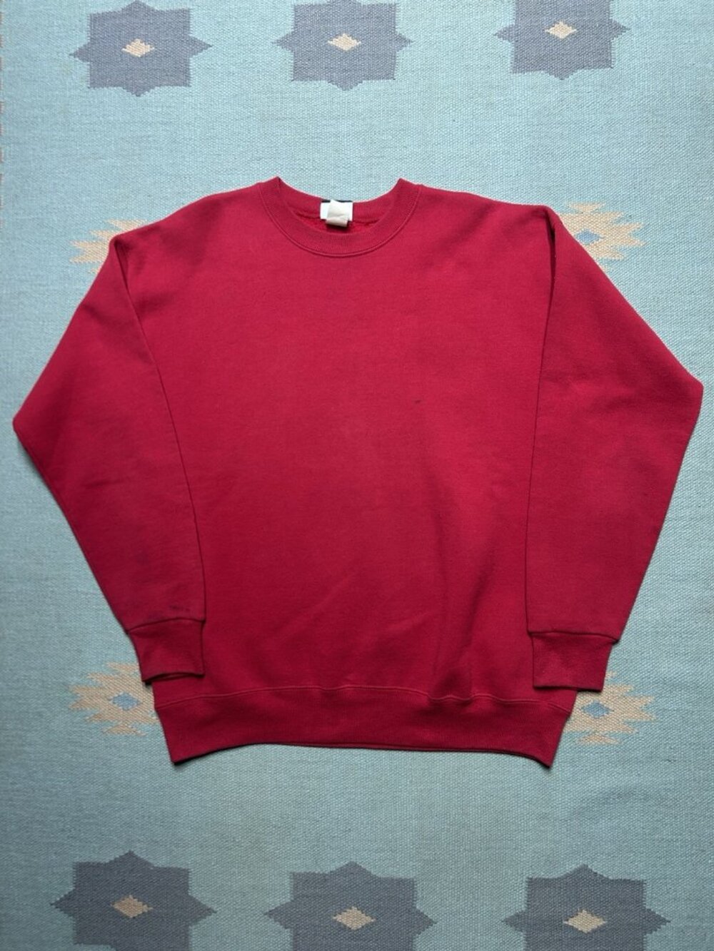 Vintage 90s crewneck sweatshirt Lee sturdy heavyweight blank red adult XL